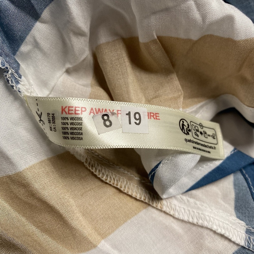 Anthropologie Splice Dress Large Striped Asymmetrical Mini Striped NEW - Picture 8 of 9